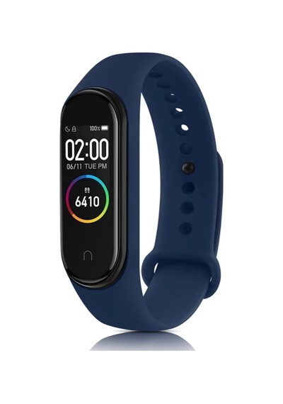 En-cag Mi Band 7 Uyumlu Klasik Kordon - Lacivert Bss