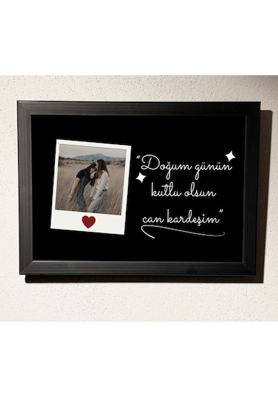En İyi Arkadaşa Doğum Günü Fotoğraf Baskılı Tablo Hediyesi 20 x 30