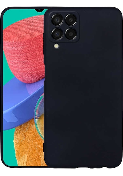 Smcase Samsung Galaxy Uyumlu M33 Kılıf Kamera Korumalı Premier Silikon Siyah