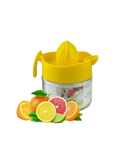 Tr Cam Narenciye Sıkacağı, Plastik Başlıklı, 425ml Kapasiteli Sarı Genel