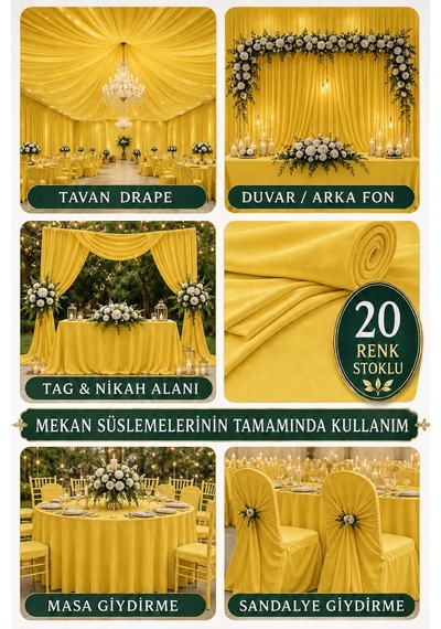 Süsleme Kumaşı 10 Metre Düğün, Davet, Organizasyon Ve Parti Süslemeleri İçin Dekoratif Kumaş Limon Limon Süsleme Kumaşı 10 Metre Düğün, Davet, Organizasyon Ve Parti Süslemeleri İçin Dekoratif Kumaş Limon Limon