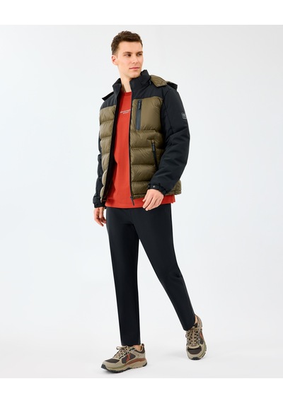 Skechers M Padded Jacket Erkek Siyah Mont S242033-3817 Siyah