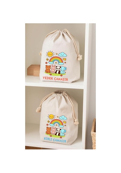 Stonehill Çocuklar İçin Yedek Ve Kirli Kıyafet Torbası, 30x40 Cm, 2'li Set,