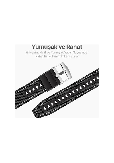 22mm İle Uyumlu Saatler İçin Hibrit 46mm Silikon Kordon Huaweı Watch Gt6 Pro/gt6/gt5 Pro/gt5/gt4/watch 4 Pro/gt3/gt3 P