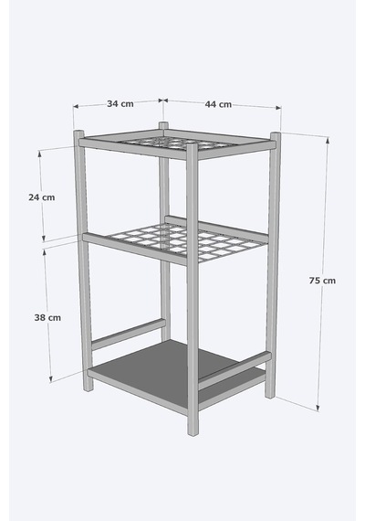Bahçe Aletleri Düzenleyici Stand Kazma Kürek Organizer Raf Çok Amaçlı Metal Garaj Balkon Rafı Diğer