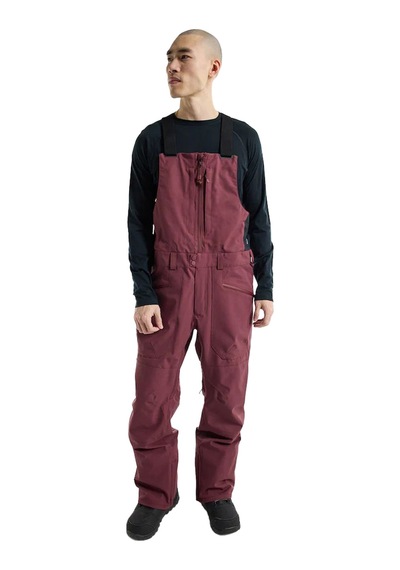 Burton Reserve 2l Bib Erkek Kırmızı Snowboard Pantolonu Almn Bordo