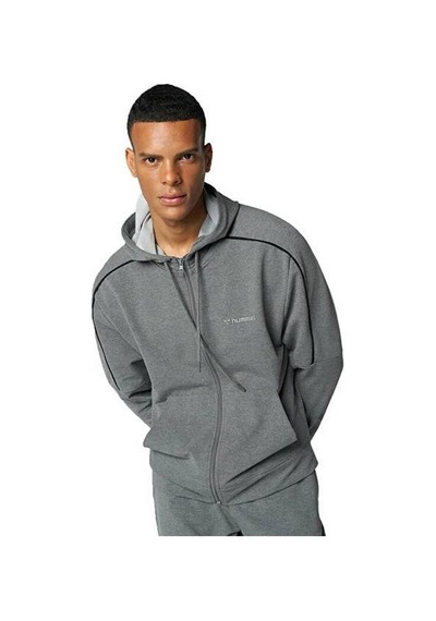 Hummel Erkek Eşofman Üst Mese Zıp Jacket 922104 Antrasit Melanj