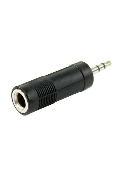 5 Adet 6.35 Mm Dişi - 3.5 Mm Erkek Jack Adaptör Ses Çevirici Altın Uçlu Kulaklık Dönüştürücü Siyah
