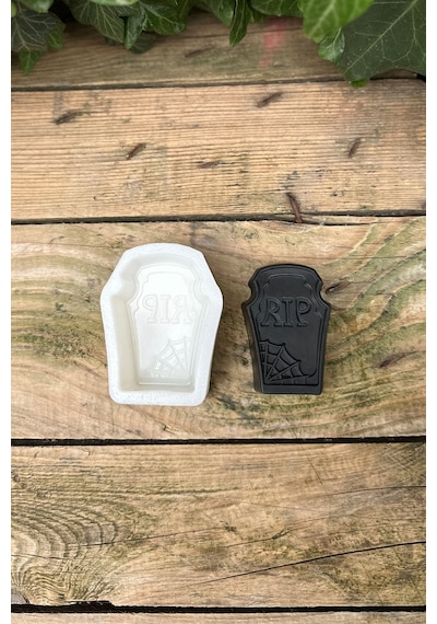 Rufus Concept Mezar Taşı Rip Yazılı Mum Kalıbı Silikon