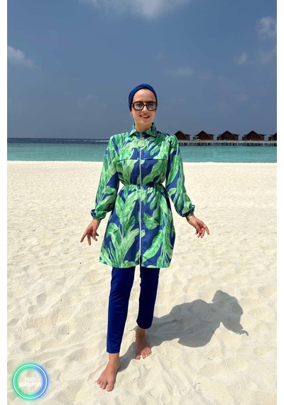 Kahijab Palm Tesettür Mayo - Yeşil Yeşil