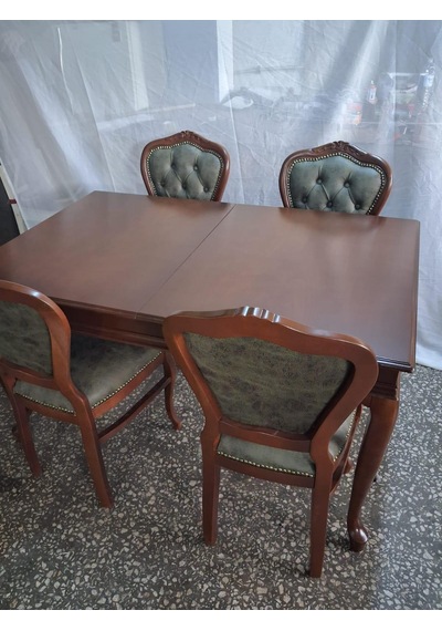 Masa Sandalye 90615 Klasik Model Kayın Aslan Ayak Oymalı Ceviz Orta Açılır Masa Kahverengi Masa Sandalye 90615 Klasik Model Kayın Aslan Ayak Oymalı Ceviz Orta Açılır Masa Kahverengi