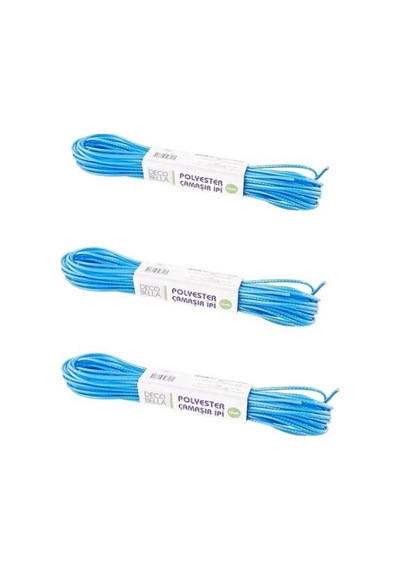3 Adet 10 Metre Polyester Çamaşır Ipi 10 Diğer