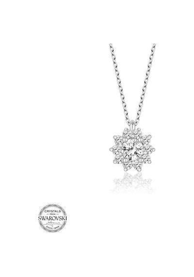 Swarovski Taşlı Gümüş Tektaş Kadın Kolye (520619832)
