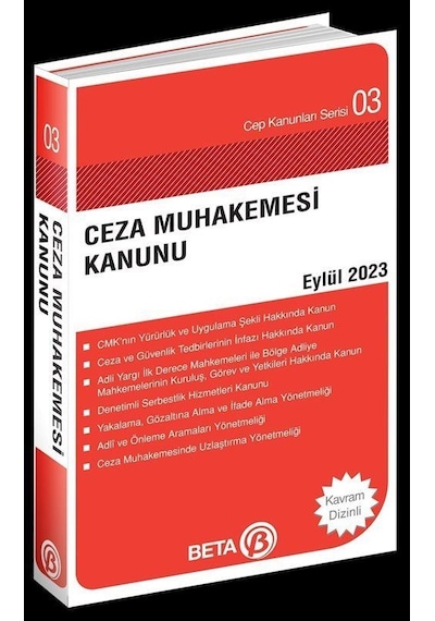 Ceza Muhakemesi Kanunu Eylül 2023 / Av. Celal Ülgen