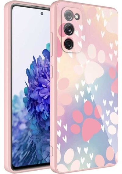 Galaxy S20 Fe Kılıf Kamera Korumalı Desenli Sert Silikon Zore Epoksi Kapak NO4