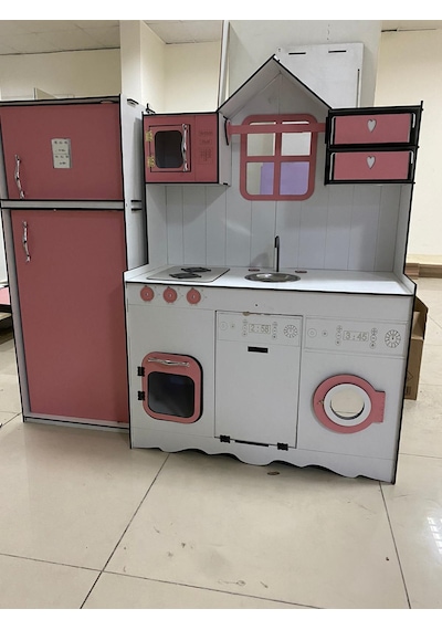 Yeni Tasarım Ahşap Buzdolaplı Mutfak Seti Yeni Tasarım Ahşap Buzdolaplı Mutfak Seti