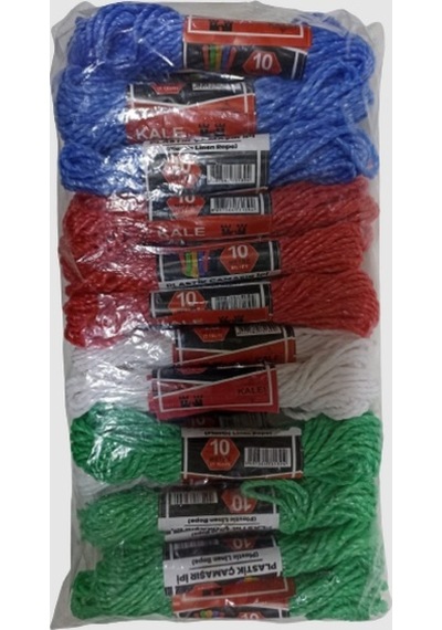Kale Plastik Çamaşır İpi 10 Metre 24 Adet 5250 Diğer