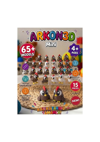 Arkon 3d Tavuk - 3d Baskı 10 Lu Paket