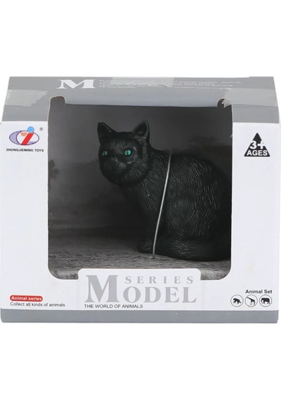 Upsi Toys A100 Figür Kedi Serisi 01924 Siyah Kedi