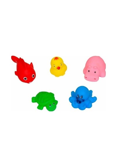 Sozzy Toys Neşeli Banyo Oyuncakları Sevimli Hayvanlar 5 Li Görsel