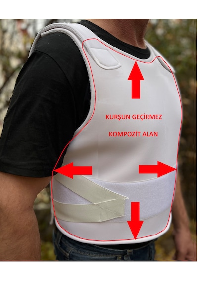 Copes 3a Seviye Gömlek Altı Çelik Yelek Beyaz