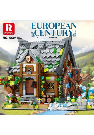 Reobrix 66045 Değirmen Evi Yaratıcı Yapı Blok Seti Building Blocks Europen Century Mill House - 1873 Parça