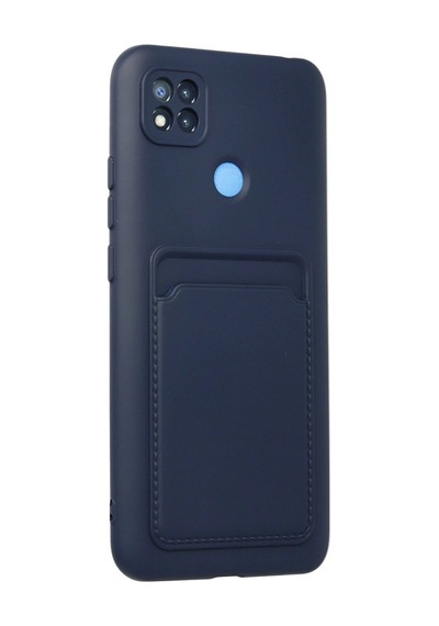 Xiaomi Redmi 9c Kılıf Kelvin Kartvizitli Silikon - Lacivert -