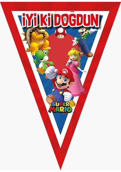 Super Mario Doğum Günü Konsepti 32 Kişilik Doğum Günü Seti Ekonomik