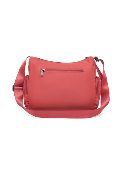 Smart Bags Kiremit Rengi Orta Boy Çok Cepli Su Geçirmez Ultra Hafif Kumaş Kadın Çapraz Çanta
