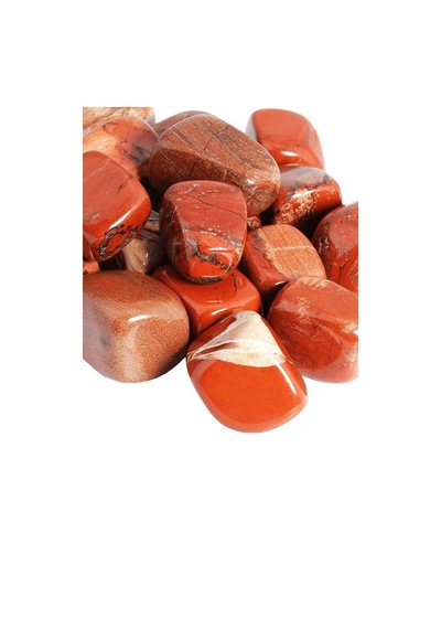 Tamburlanmış Doğal Kırmızı Jasper Taşı Kütle Parça