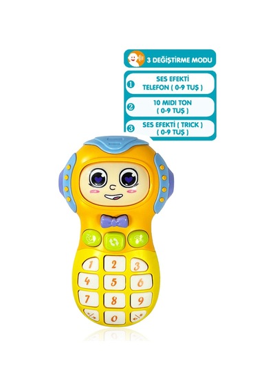Toyaş Işıklı Ve Müzikli Ceptelefonu Bebek Motor Beceri Gelişimi Müzikli Oyuncak Ceptelefonu Bebek Oyuncağı Mavi-turuncu Mavi - Turuncu