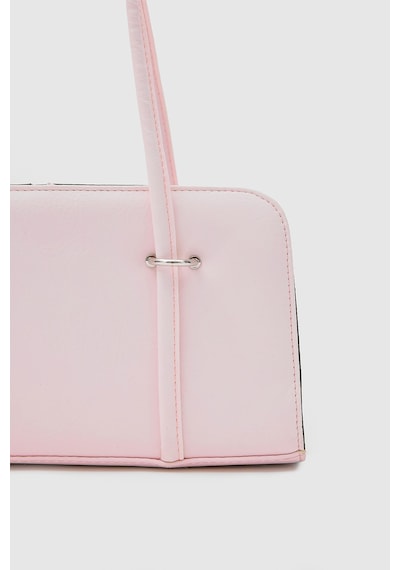 Shule Bags Hansal Metal Detaylı Baget Çanta Pudra Pembe