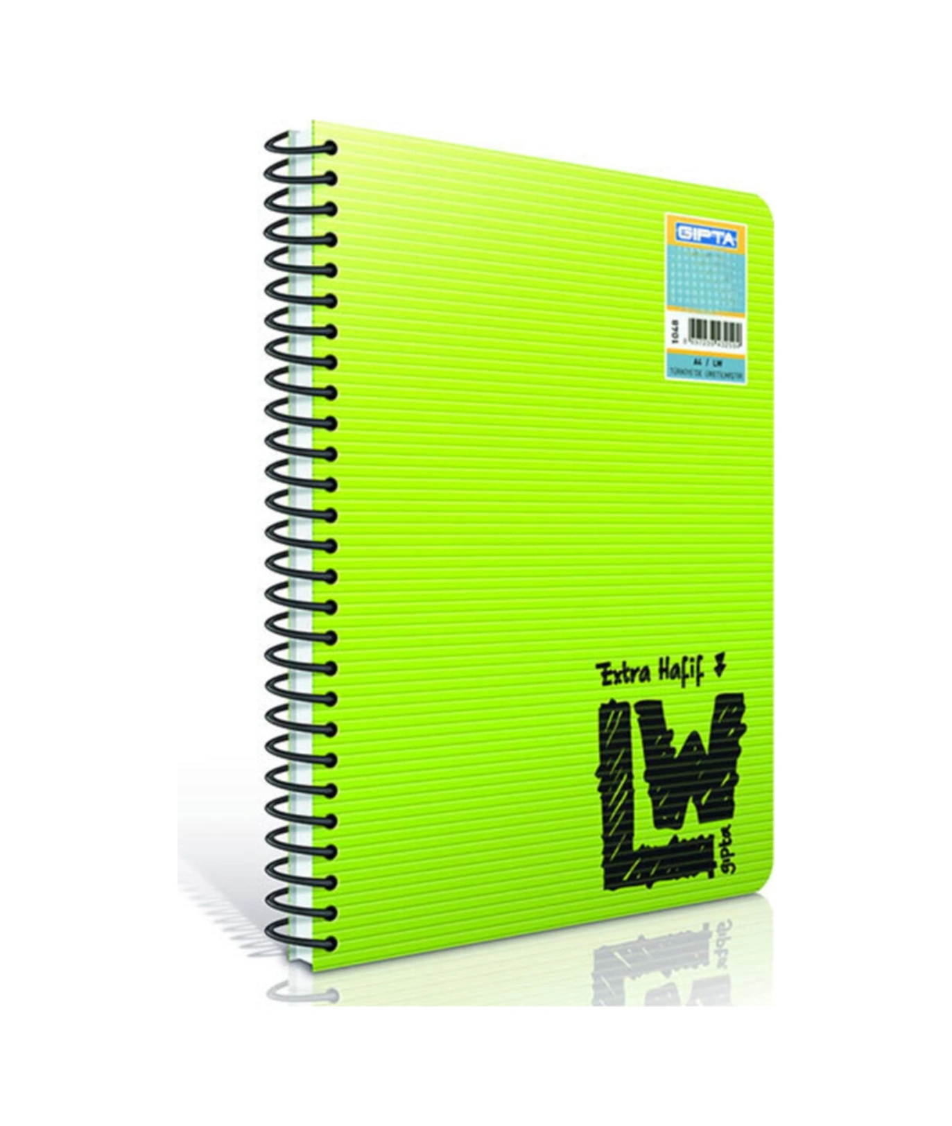 80 Yaprak A4 Lw Spiralli Plastik Kapak Kareli Defter 1951