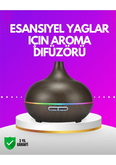 Zamanlayıcılı Ve Otomatik Kapanmalı Aromaterapi Nemlendirici Difüzör
