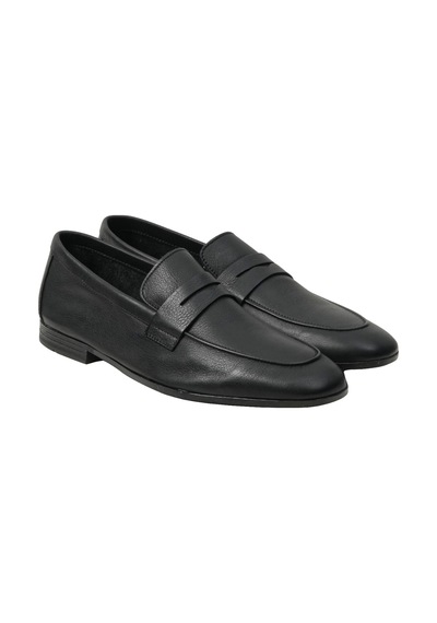 Oxford Klasik Erkek 34p5 Frau Mousse Leather Nero Null Siyah