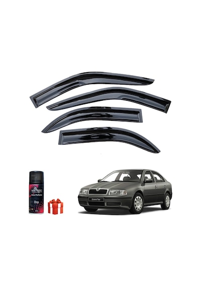 Caraks Octavia A4 Mügen Cam Rüzgarlığı 4lü 1996-2004 Arası Takım + Koku