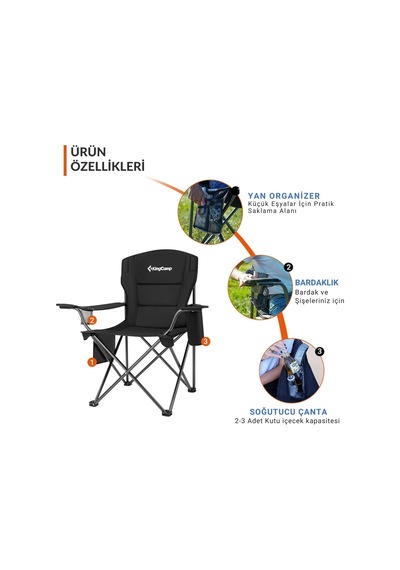 Kingcamp Comfort Arm Chair Konforlu Koltuk Çok Renkli