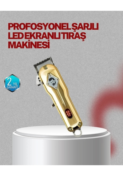 Diyar-ı Fırsat Type-c Şarjlı Lcd Ekranlı Profesyonel Saç Sakal Tıraş Makinesi