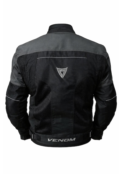 Venom Dynamic 4 Mevsim Ce Korumalı Siyah Gri Motorcu Montu Bir Beden Büyük Alınız