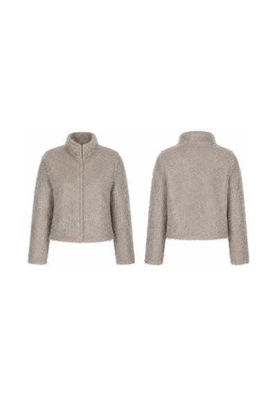 Verymoda Simli Saçaklı Mont F1838 Gri