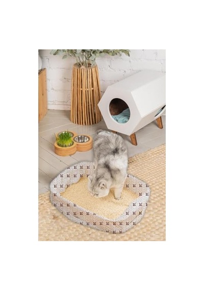 Kedi Kumu Torbası - 6 Rulo, 85x50 Cm Boyutunda Açık Gri