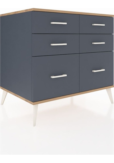 Kronos Şifonyer 6 Çekmeceli 88x59x80 Antrasit-çam/antrasit Çam/antrasit Kronos Şifonyer 6 Çekmeceli 88x59x80 Antrasit-çam/antrasit Çam/antrasit
