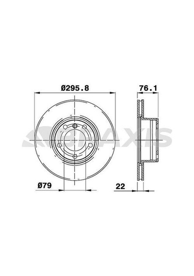 Braxis Ad0184 Fren Diski Ön Bmw E39 96-02 34116767061