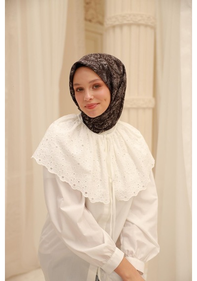 Silk Home Soft Eşarp 73082-28 Siyah, Beyaz