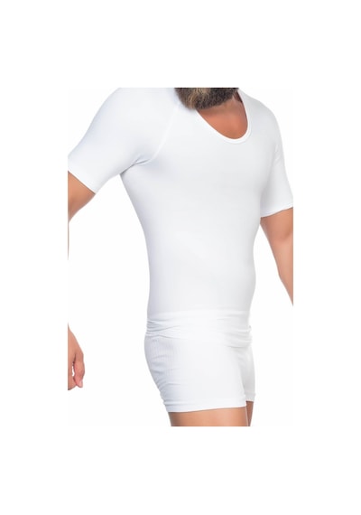Moon Wear Beyaz Mı Emay E1010 Yarım Kol Erkek Korse Atlet Beyaz