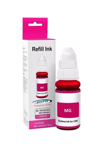 Cgı-490m - Kırmızı Şişeli 790 - 190 - Mürekkep 70ml Canon Muadil Diğer