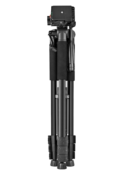 Gdx 200 Profesyonel Tripod 3 Kademeli Asansörlü Su Terazili 3 Yönlü Pan Tilt Kafa Kamera Ve Video Standı