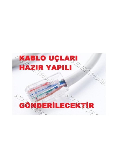 100 Metre Cat6 Internet Patch Kablo Cat 6 Rj45 Utp  Fiber ADLS VDSL Kablo