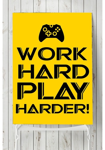 Tasarım Gamer Oyun Poster 4