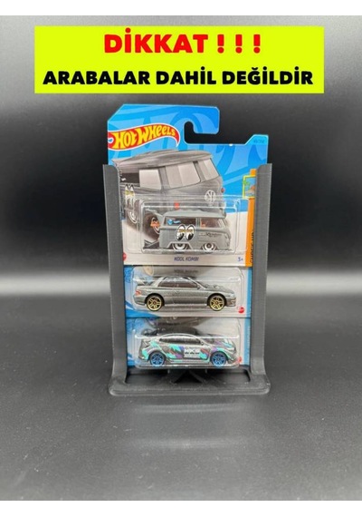 1:64 Diecast Model Uzun Ve Kısa Kart Regular Stand - 3 Araçlık